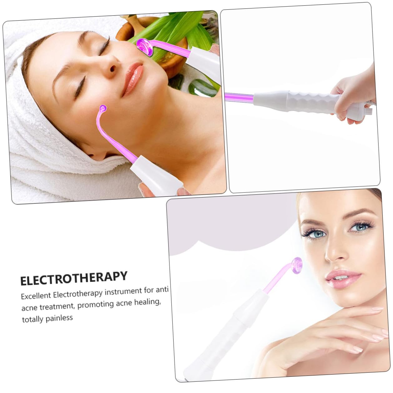 Instrumento de Belleza de Alta Frecuencia Eléctrico Blanco