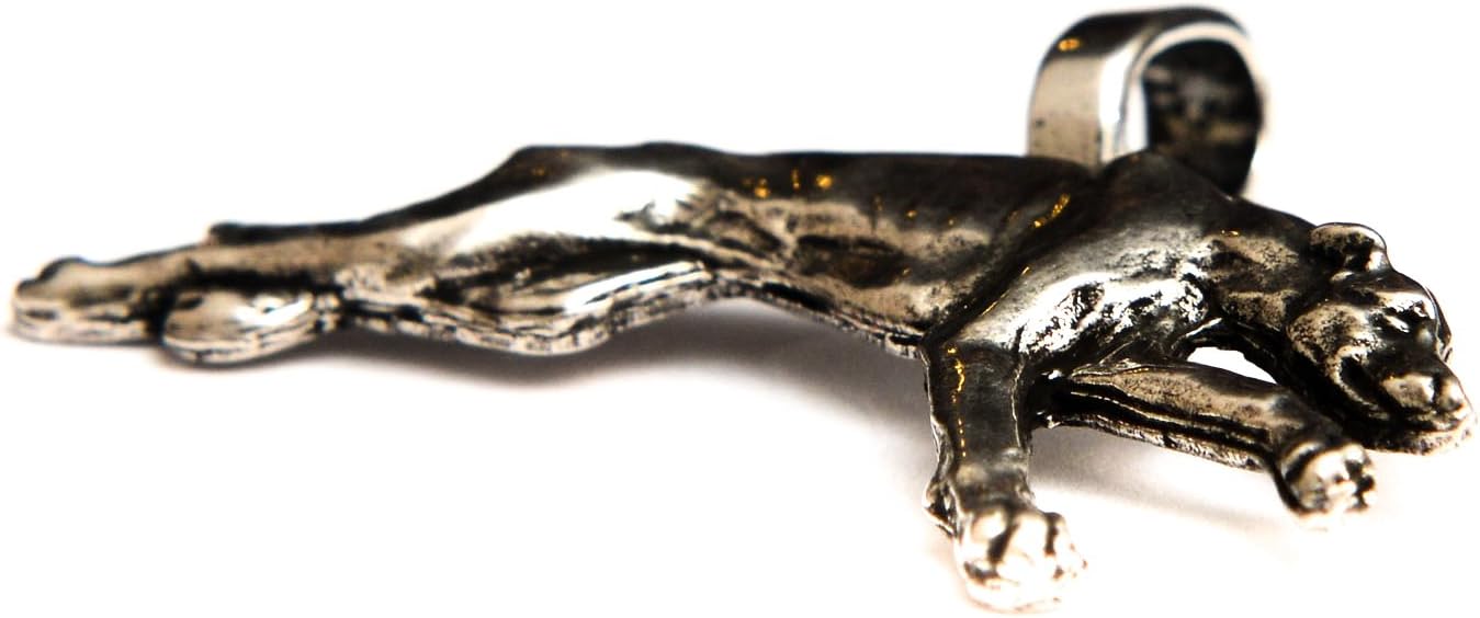 Art-Dog Collection Dog Pendant – Dog Breeds Jewelry - Handmade Dog Necklace with ZnAl Base and Silver Coating – Silver Dog Necklaces for Men and Women – Greyhound