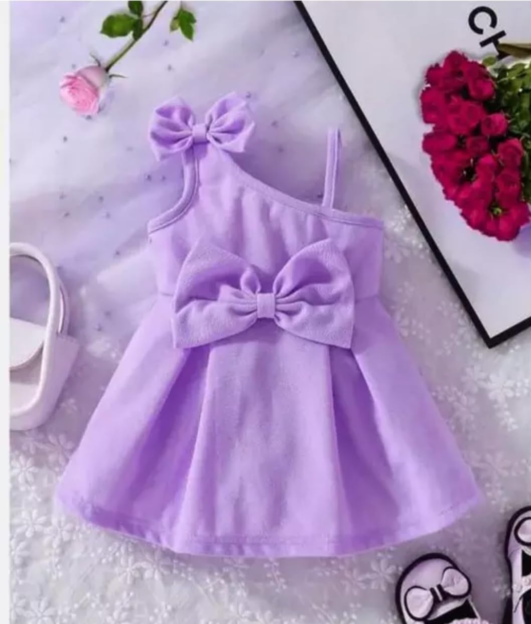 Girls Frock (2-3 Years) Purple-picture-46
