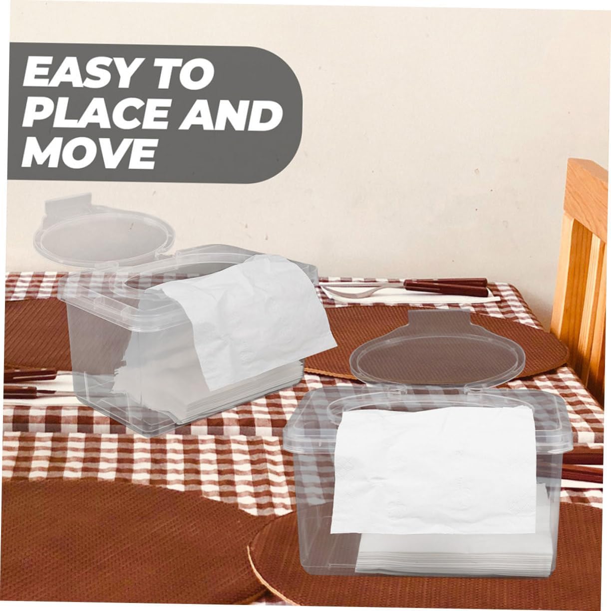 Mobestech Wipe Dispenser Holder Reusable Wipes Case with Sealed Lid Multi Functional for Nursery and Home Decor Easy Refill Modern Design