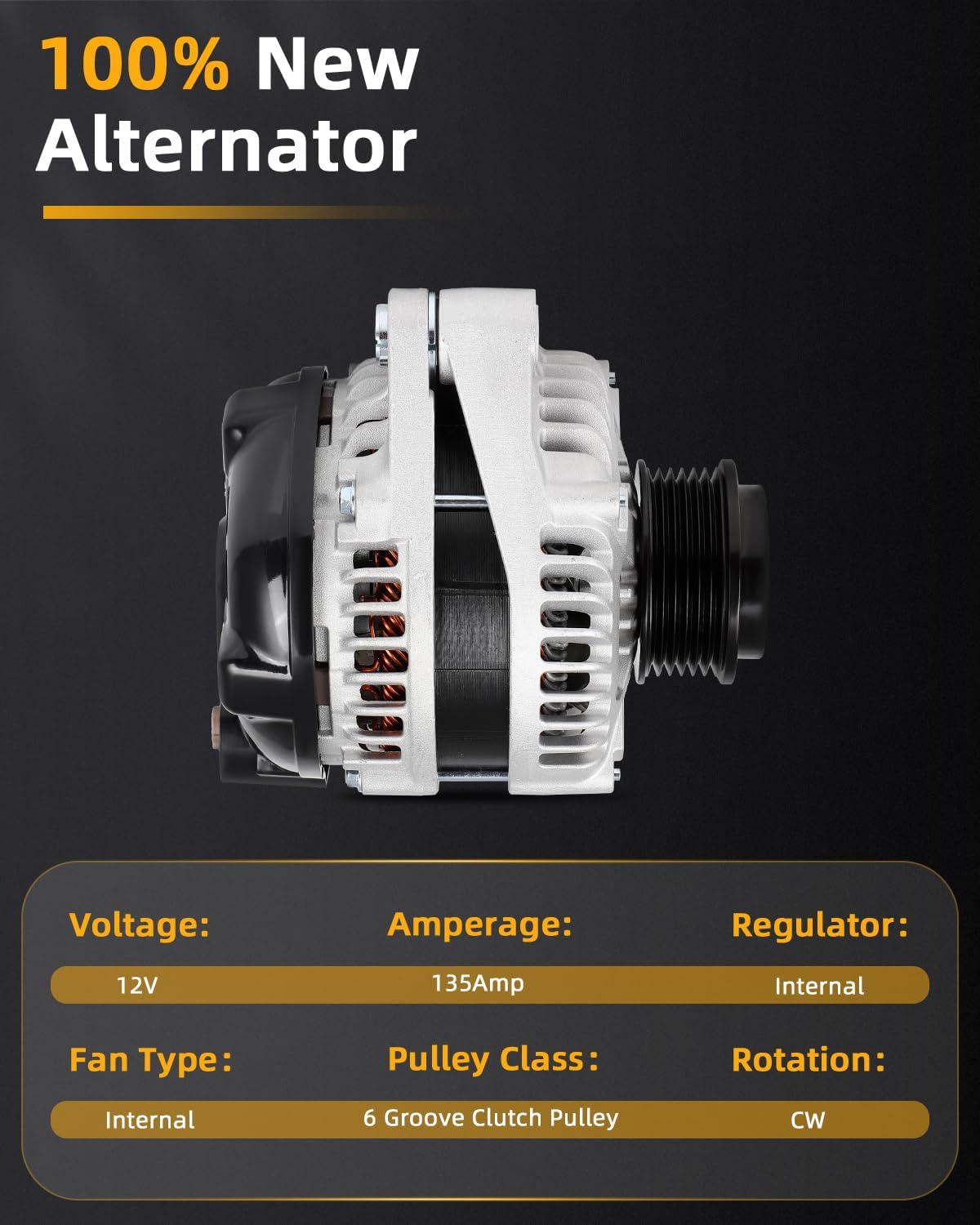 OCPTY Alternators Alternator 11672 2013-2015 for Acura for RDX 31100-R53-A01 104210-1890 11672 11672 104210-1890