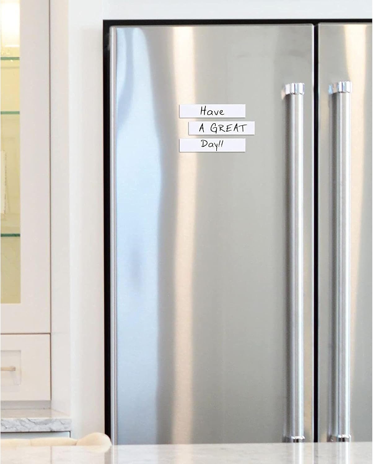 Pack of 20 Labels Shelf Label Strips Rewritable Dry Erase Labels, 5.1 x 1