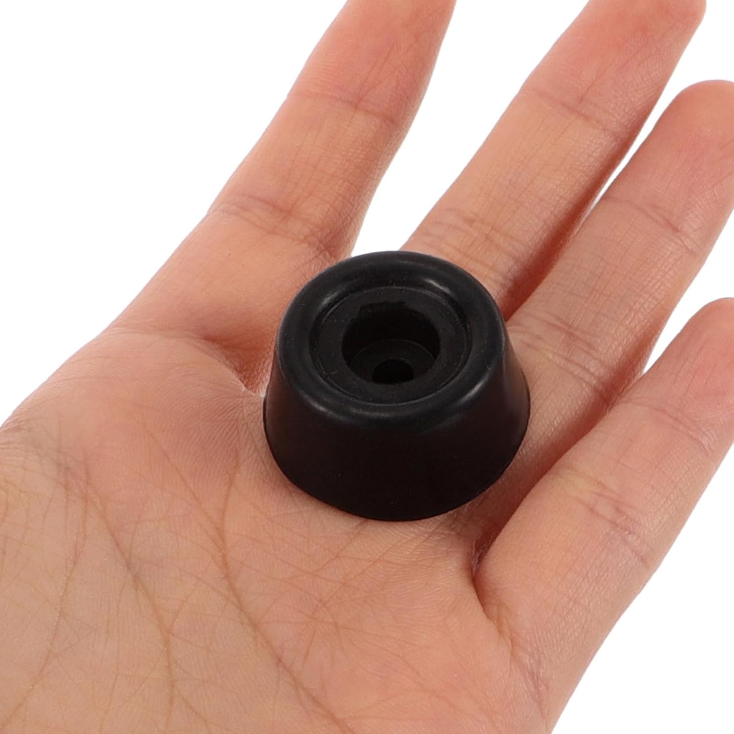 8pcs Black Rubber Billiard Cue Butt Protector with Antislip Surface and Easy Installation for Home Tables and Storage, End Protection Cover for Pool and Snooker Cue Bottom
