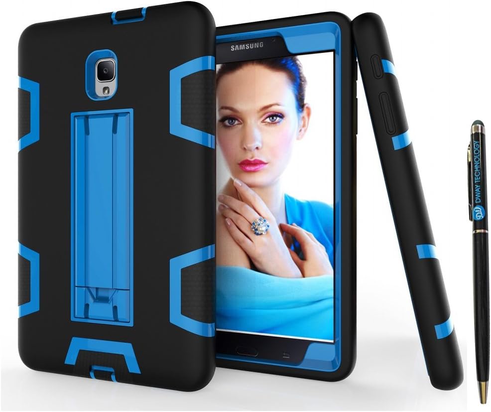 Featured Product Tab A 8.0 2017 T380 Case DWaybox Shock-Absorption 3 in 1 Combo Hybrid Heavy Duty Armor Hard Back Case Cover for Samsung Galaxy Tab A 8.0 2017 SM-T380/T385/Tab A2 S 2017 (Black + Blue)