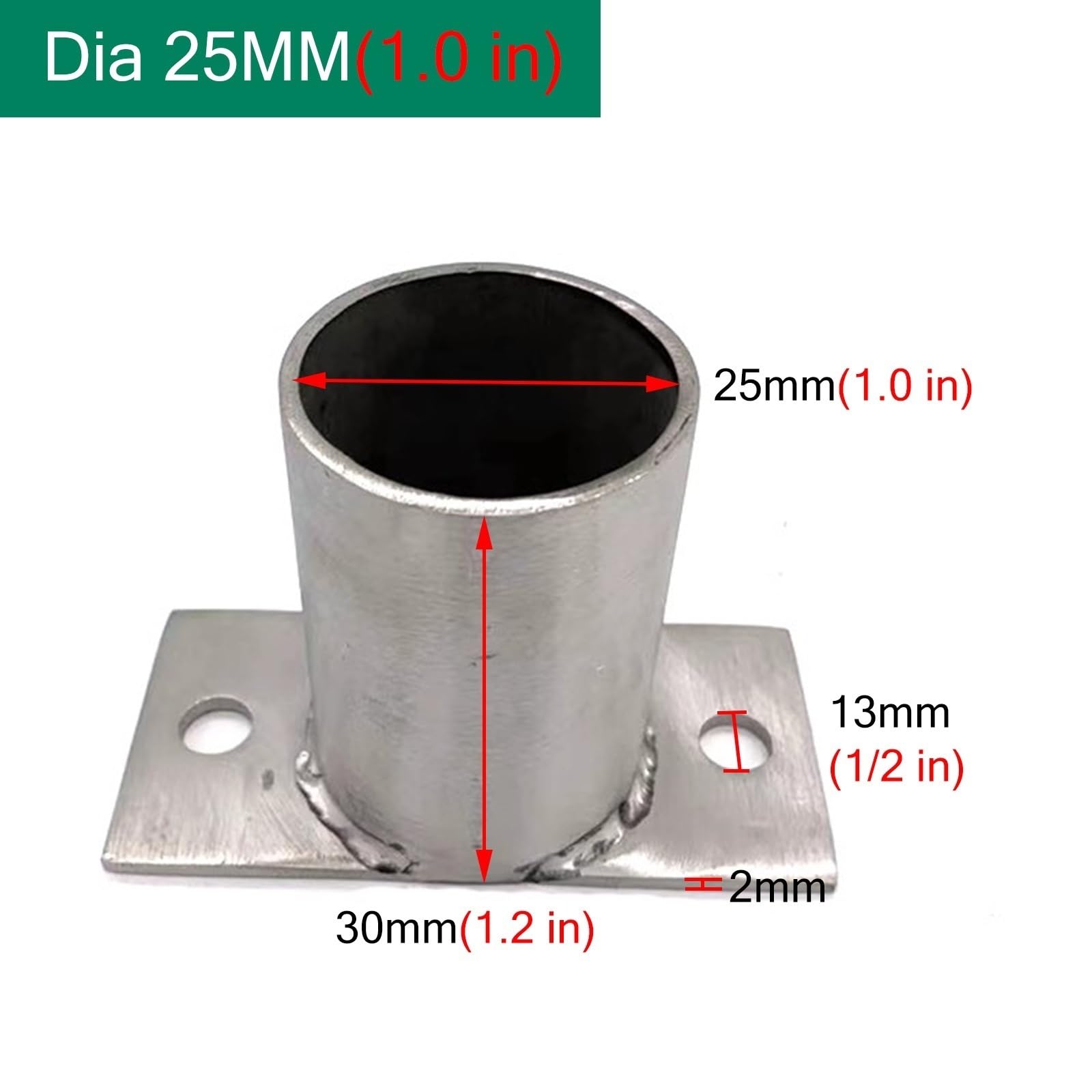 Anclajes para postes de cubierta con kits de tornillos, montaje de hormigón resistente para reparación de vallas y soporte de postes de madera, ideal para buzones y postes de tubo redondo