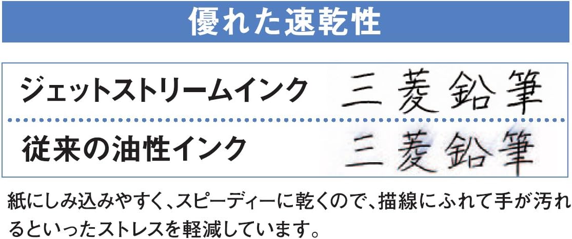 三菱鉛筆 Mitsubishi Pencil MSXE380007P9 Multi-function Pen Jet Stream 2 & 1 0.7 Navy Easy Writing