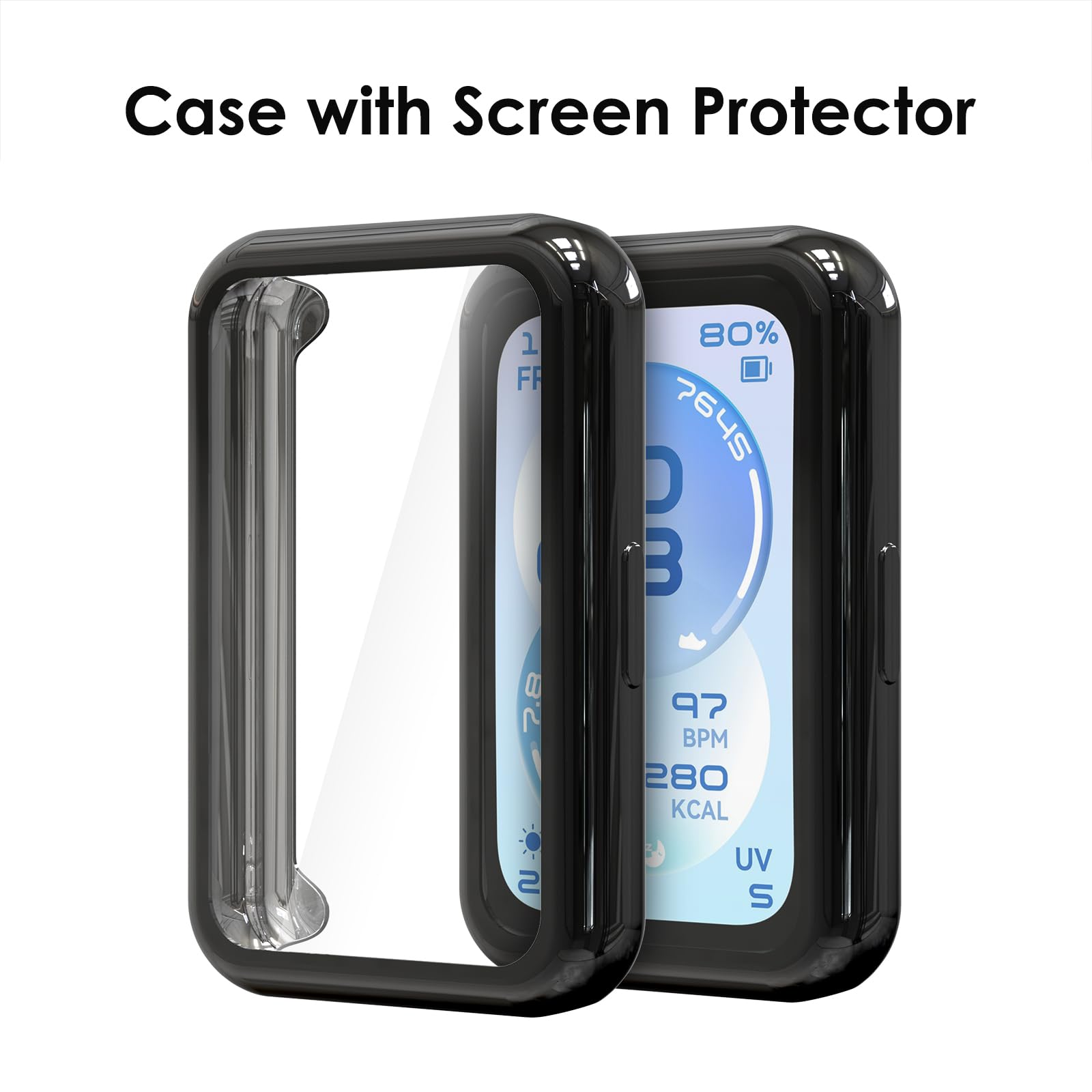 SImpeak 5 Pièces Coque Compatible avec Huawei Band 11,TPU Souple Protection Intégrale Anti-Choc & Anti-Rayure - Étui Transparent Léger avec Coupes Précises pour Huawei Band 11 Montre Connectée