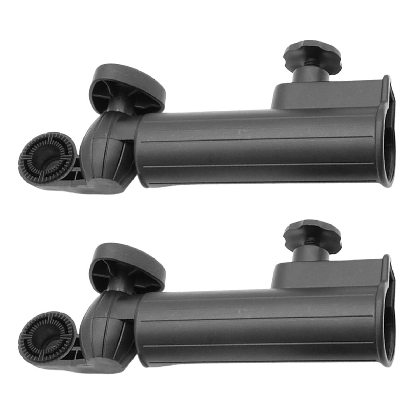 NOLITOY 2 Piezas Soporte Paraguas Ajustable para Carrito de Golf Abrazadera Resistente al Viento para Carrito Silla de Ruedas Scooter y Playa