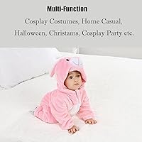 Vista 28 de Disfraz de bebé de Halloween para niños pequeños, rómper, mameluco para niños o niñas, ropa de animales, de 2 a 36 meses Dinosaurio rojo