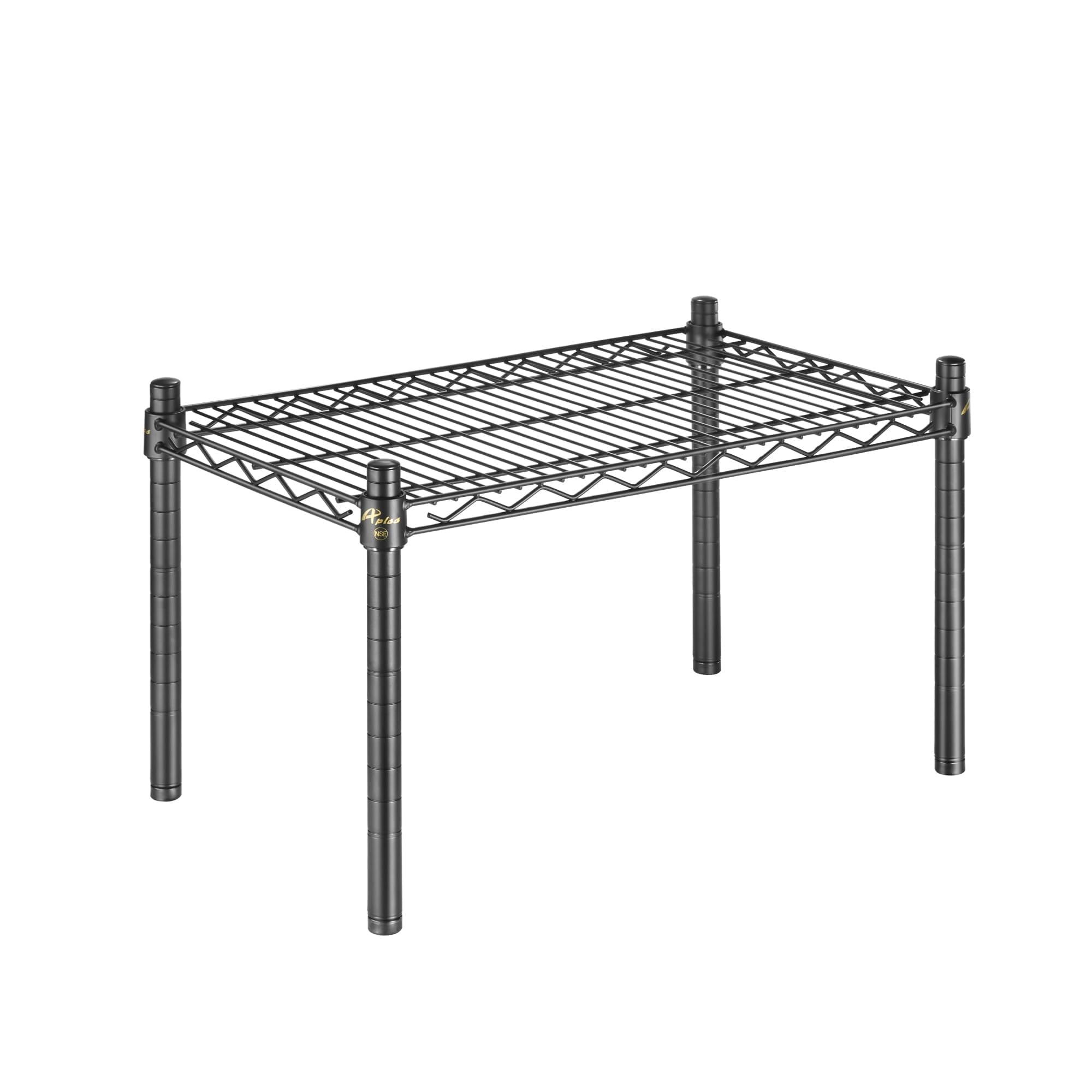 APLSS Estante de almacenamiento para almacenaje, 14 x 24 x 14 pulgadas, certificado NSF, altura ajustable, ambientes húmedos y secos, para cocina, garaje, enfriador y congelador, capacidad de 800