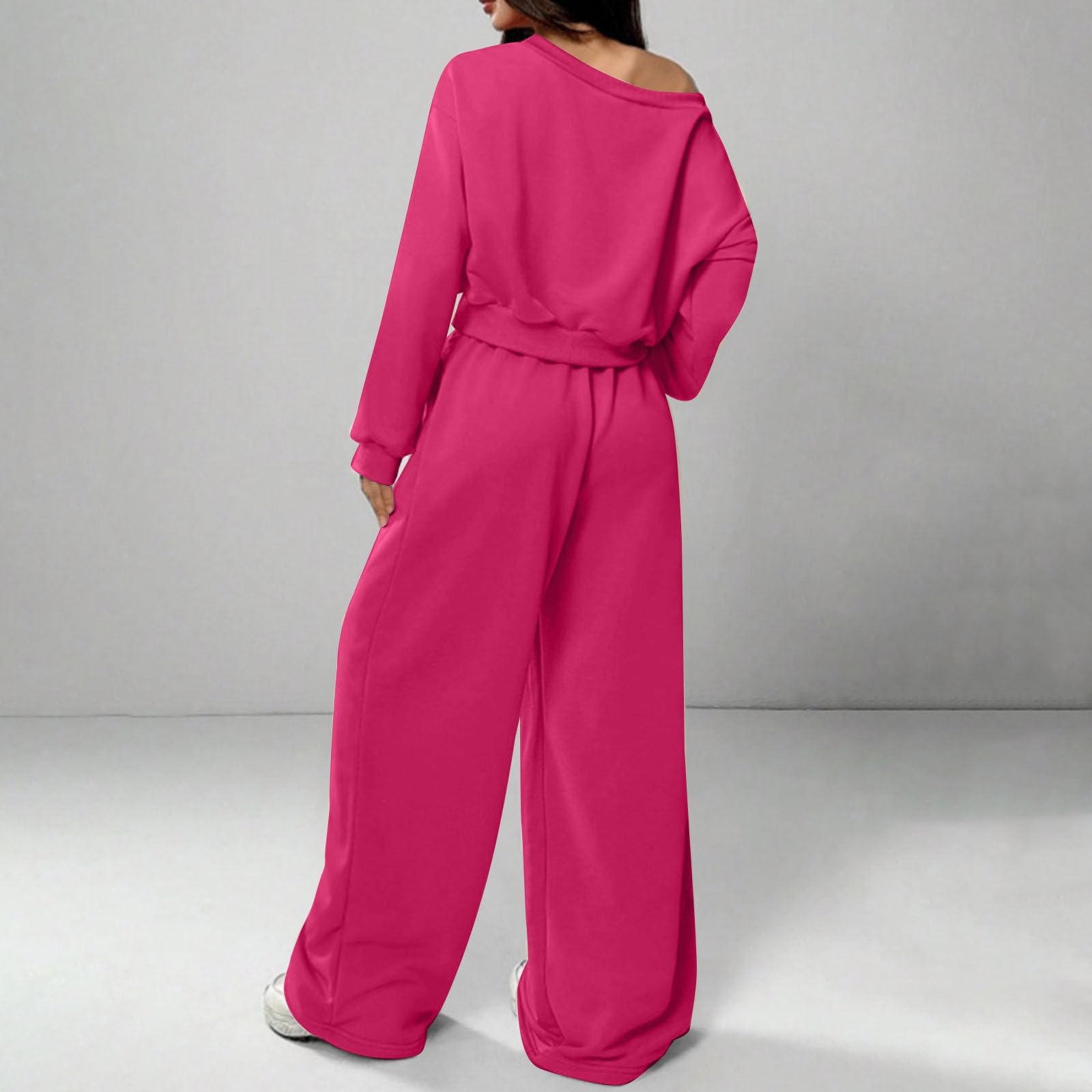 Tuta Donna Sportiva Invernale Felpa Senza Cappuccio E Pantaloni