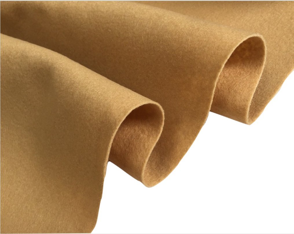 Felt Fabric Material Craft Plain Colours Polyester 102cm Wide (Sold by Meter) (Honey)