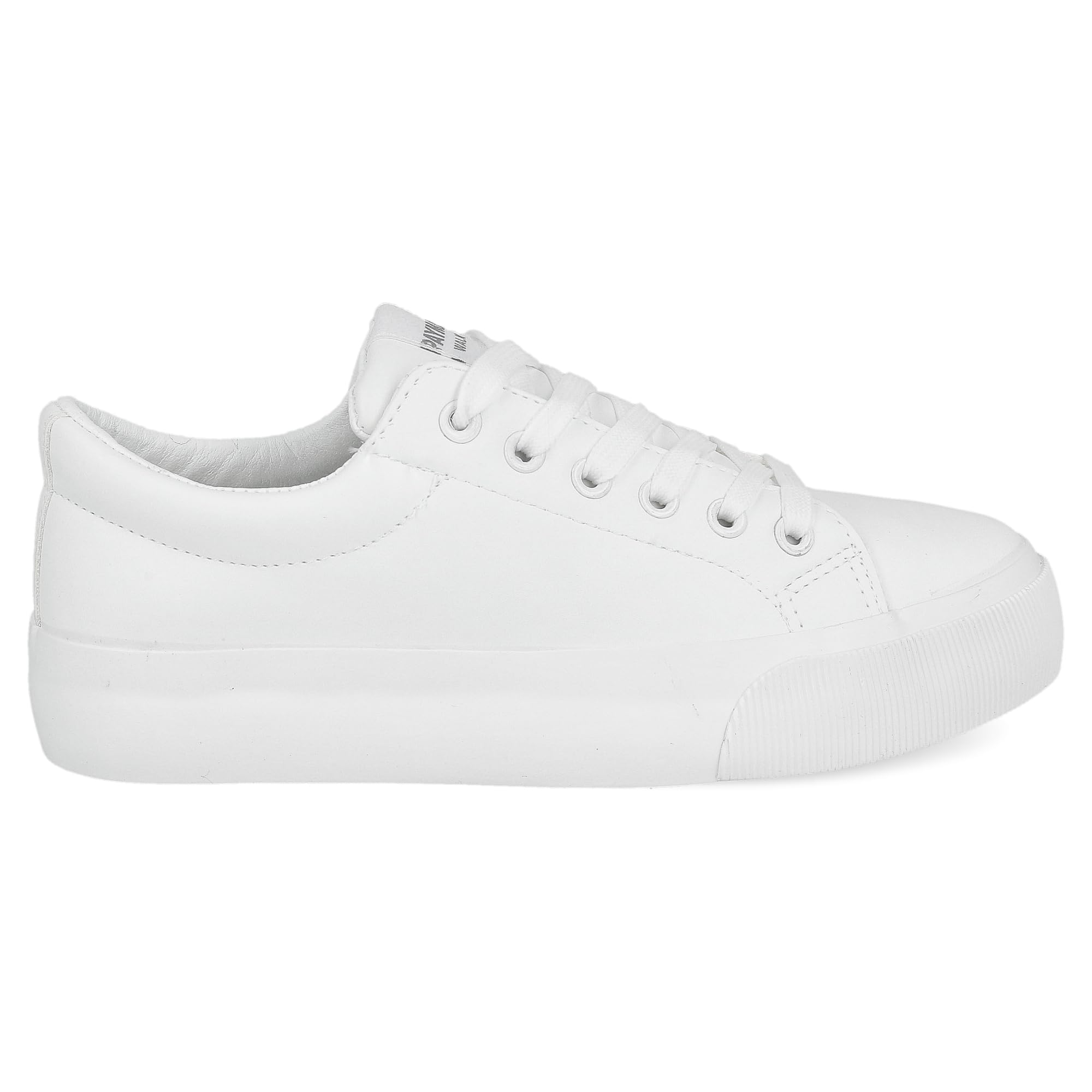 PAYMA Zapatillas Bambas Deportivas con Plataforma de Mujer. Tenis Deporte, Casual y Caminar. Cordones y Cierre de Contacto. Interior Acolchado.