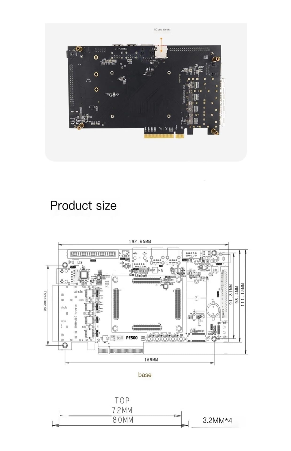 Carte de développement FPGA ZYNQ7100 7035 Arm XC7Z035 XC7Z100 de qualité Industrielle PE500(XME7100 (Enterprise Edition))