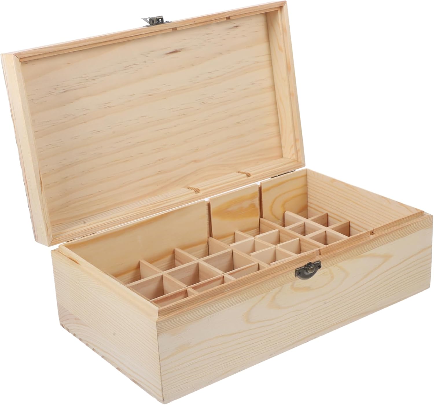 Roller Bottle Case Essential Oil Storage Box Wooden Display Organizer Random Style