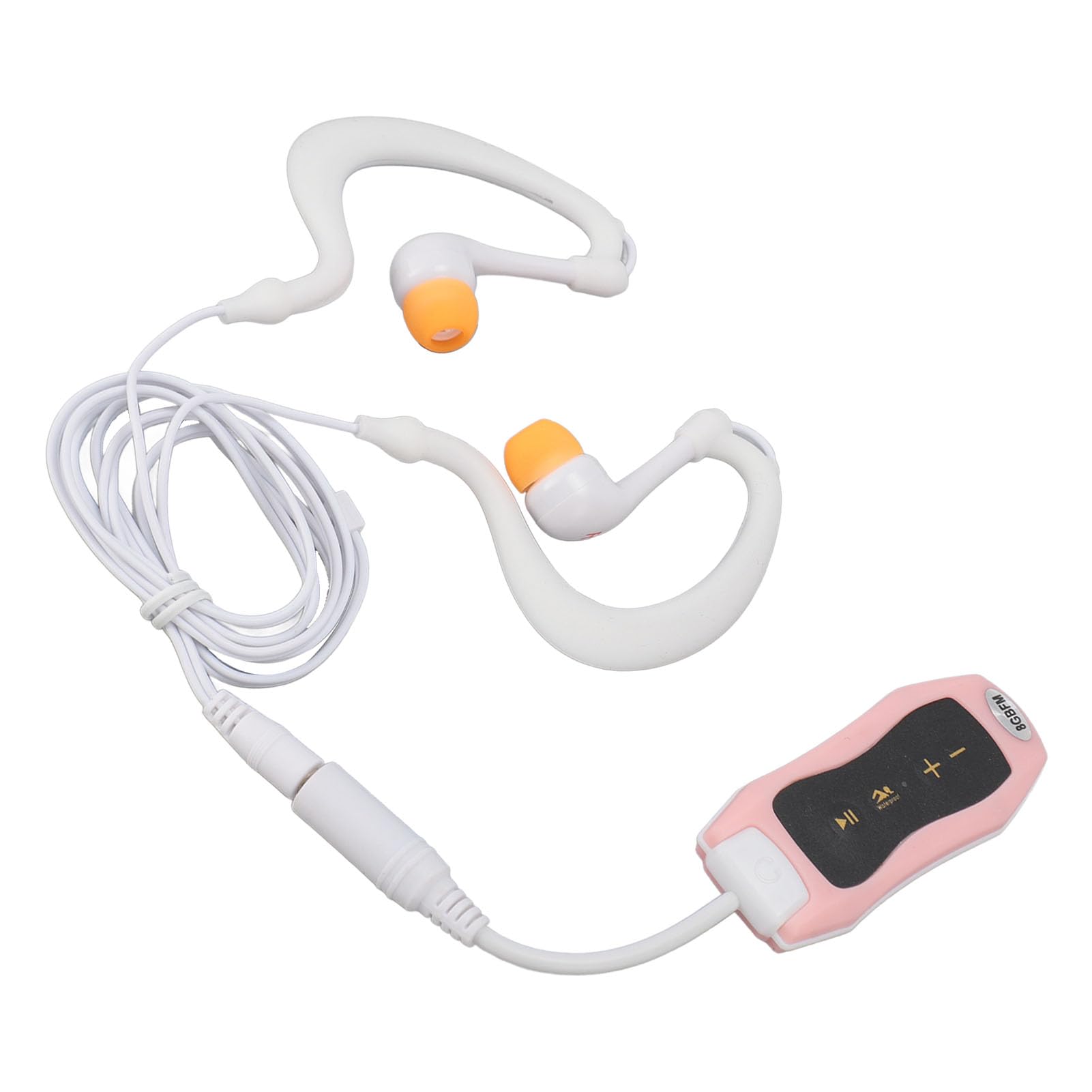 lyrlody Reproductor MP3 Impermeable IPX8 8GB, Auriculares Subacuáticos para Música, Reproductor MP3 con Batería de 8 Horas y Sonido de Graves, para Correr, Nadar, Ciclismo y Buceo (8GB)