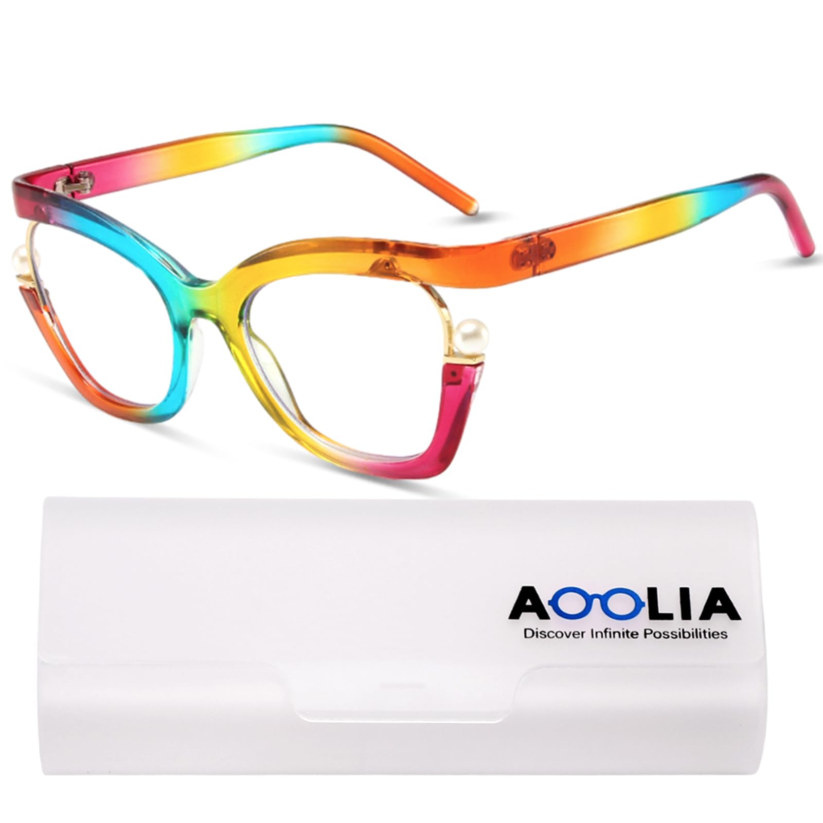 Oversized Cat Eye Reading Glasses for Women, Retro Stylish Blue Light Blocking Reader, Anti-fatigue Computer Glasses