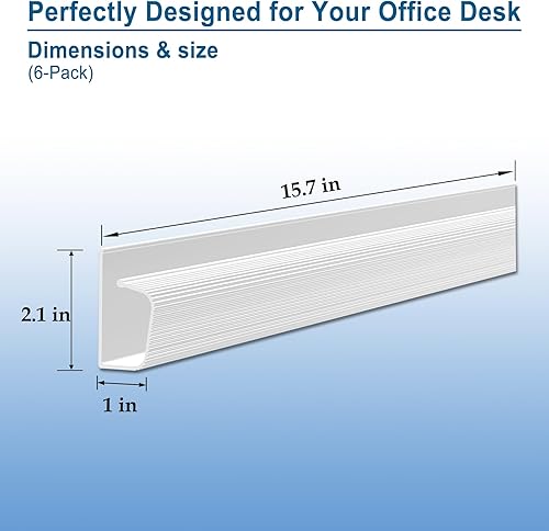 Miniatura 6 de Gestión de cables debajo del escritorio Canal J - Solución ordenada y fácil de organizar cables