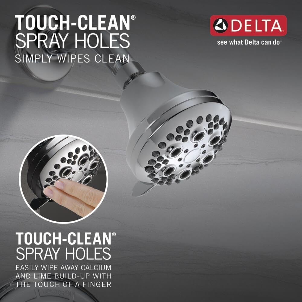 Delta Faucet T13691 Classic 13 Series Tub and Shower Trim - Push Button Diverter (Valve sold separately), Chrome