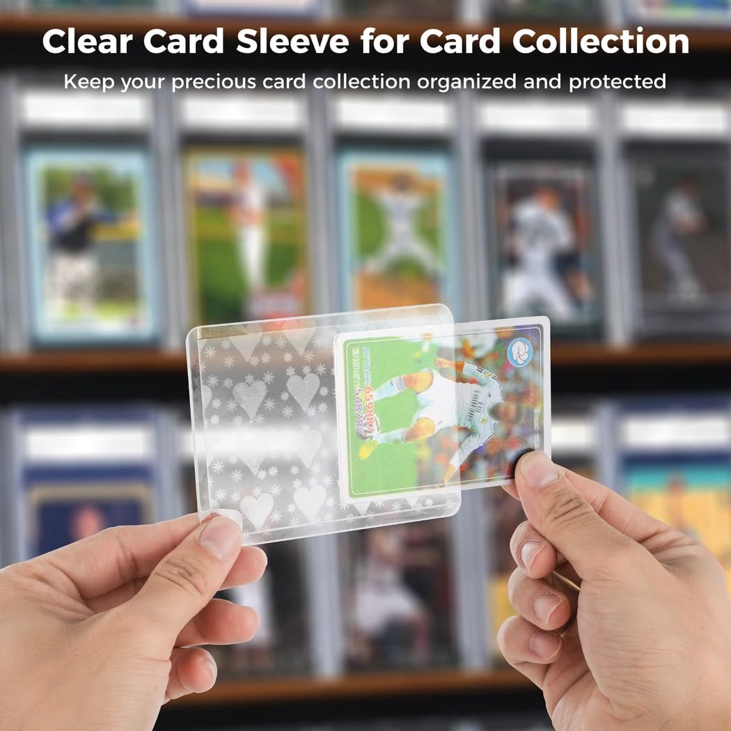 240 fundas de plástico duro para tarjetas, 7.62 x 10.16 cm, tarjetero, funda estándar para tarjetas, protector de tarjetas para béisbol, fútbol, baloncesto, tarjetas deportivas, tarjetas de juego
