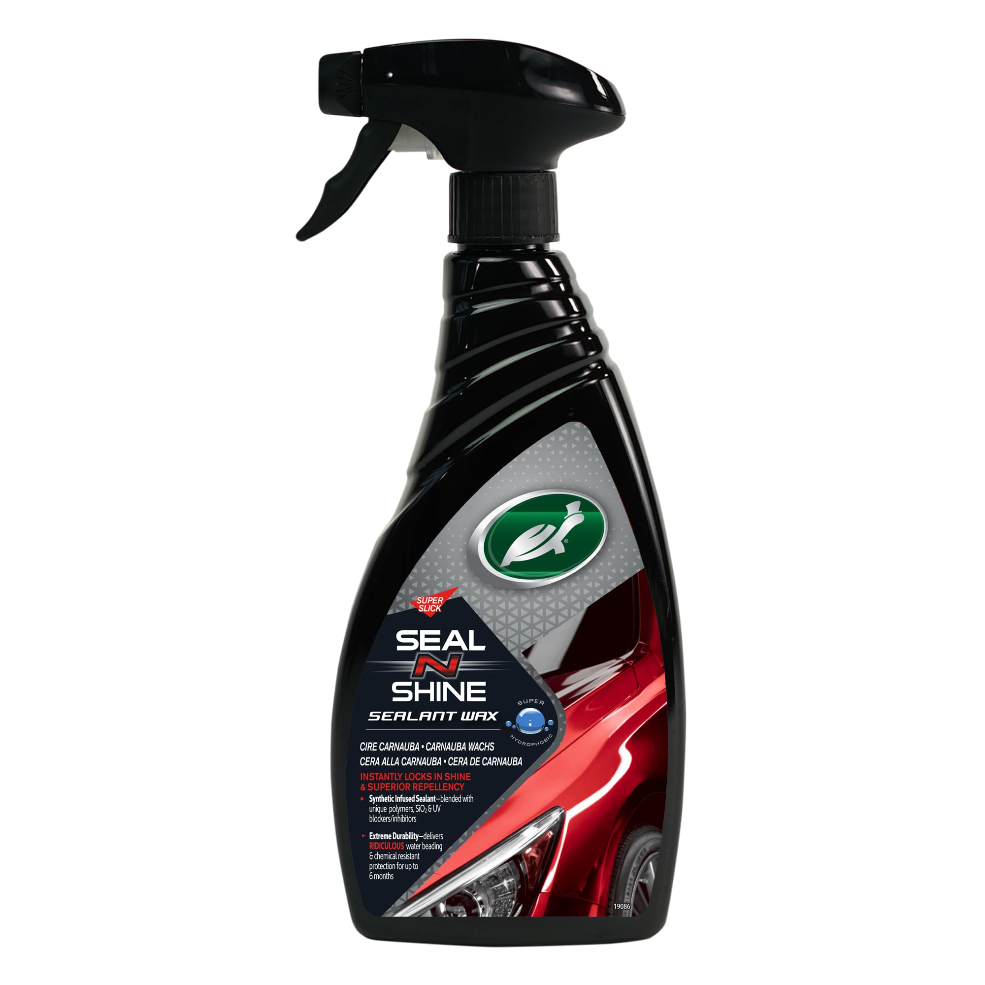 Turtle Wax Seal N Shine, Sigillante per Cera Auto, Alta Brillantezza, Estrema Repellenza all’Acqua e Protezione Durevole della Vernice, con Cera Carnauba, per Vernice, Cerchi, Vetri, Plastiche y Altro