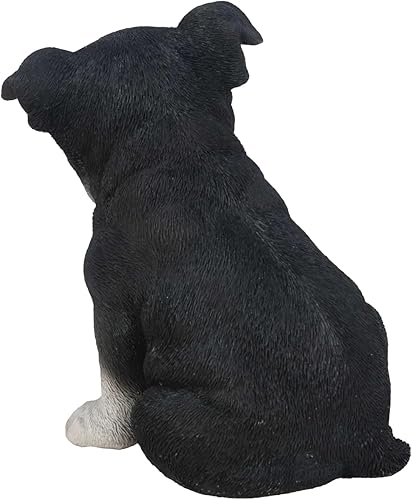 Miniatura 5 de Hi-Line Gift Ltd Estatua de cachorro de Boston Terrier sentado