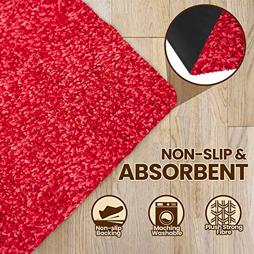 Image of Microfiber Door Mat 20 inchx30 inch - Non-Slip Washable Entryway Rug