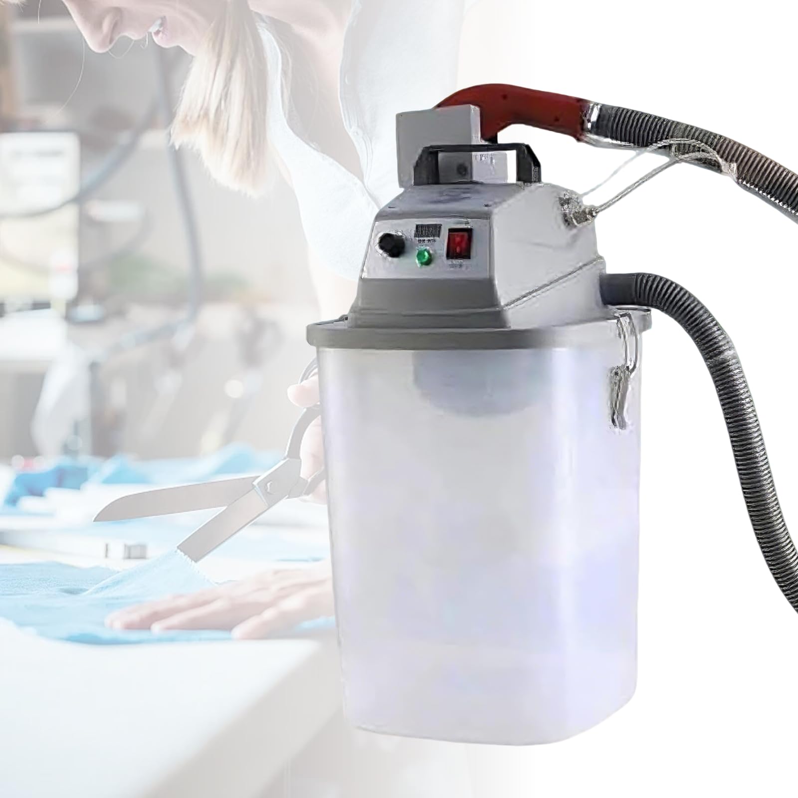 Zhenyuwang 110V Fabric Thread Trimmer, 30-Liter Storage Bin, Intelligent Trimmer, Suction Thread Cutter, Suitable For Clothing, Shoes, Hats, Bags, Etc