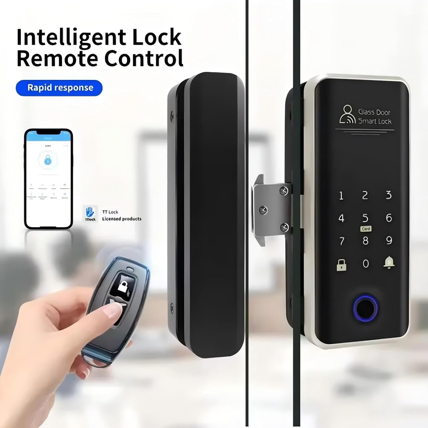 Wireless Key Fob Suitable for TTlcok APP Series Door Locks, Distance 15 Meters (Pack of 2)