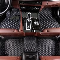 Vista 7 de Alfombrillas de automóvil para Mercedes-Benz G, GL, GLA, GLB, GLC, GLE, GLK, GLS, M, ML 2000-2023 forros de cuero antideslizantes (negro y beige)