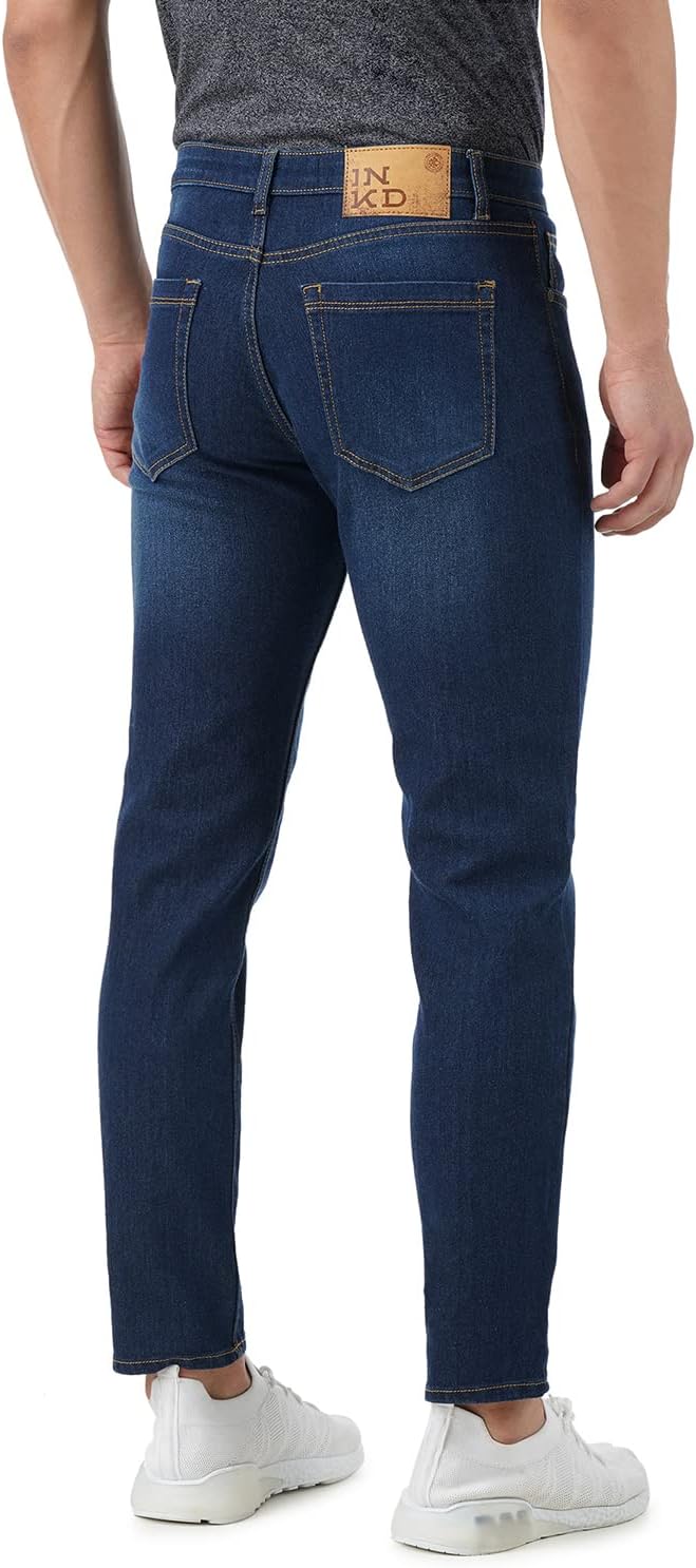 Men's Contrast Stitch Stretchable Regular Fit Jeans