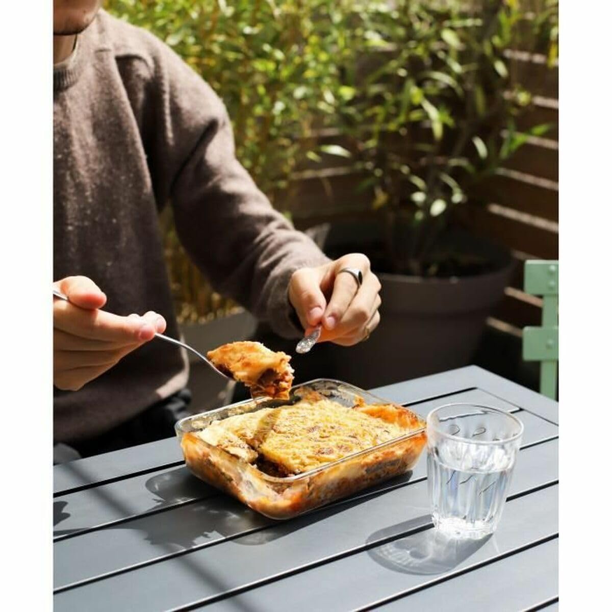 Pyrex® Cook & Freeze - Juego de 8 platos de almacenamiento de vidrio con tapas herméticas - Especial congelación - Libre de BPA