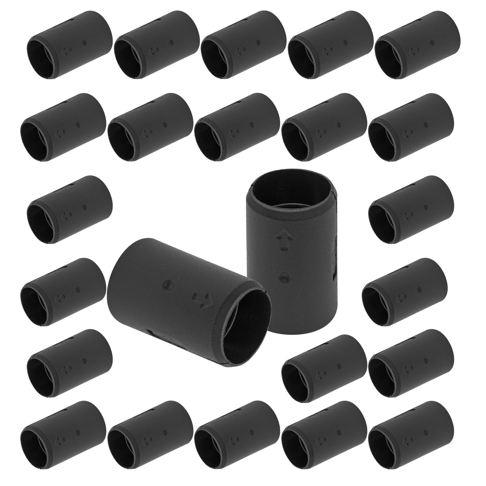 luomorgo 24 pcs 34 inch wire shelf clips plastic shelf lock clips for 3434 post shelving heavy duty wire shelving clips replacements for shelves racks black