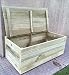 AD servicios Baúl/Banco de Madera tratada para el Exterior. Totalmente Montado (100x50x40...