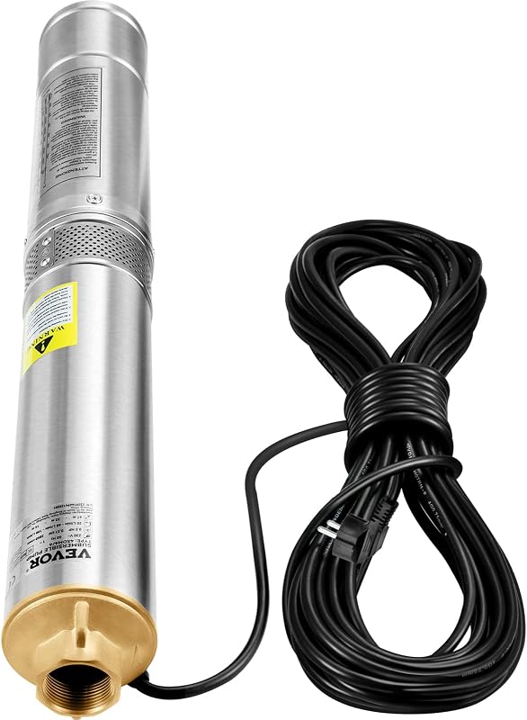 VEVOR 750W merülő kút szivattyú 100 L/min 66m szállítási magasság IP68