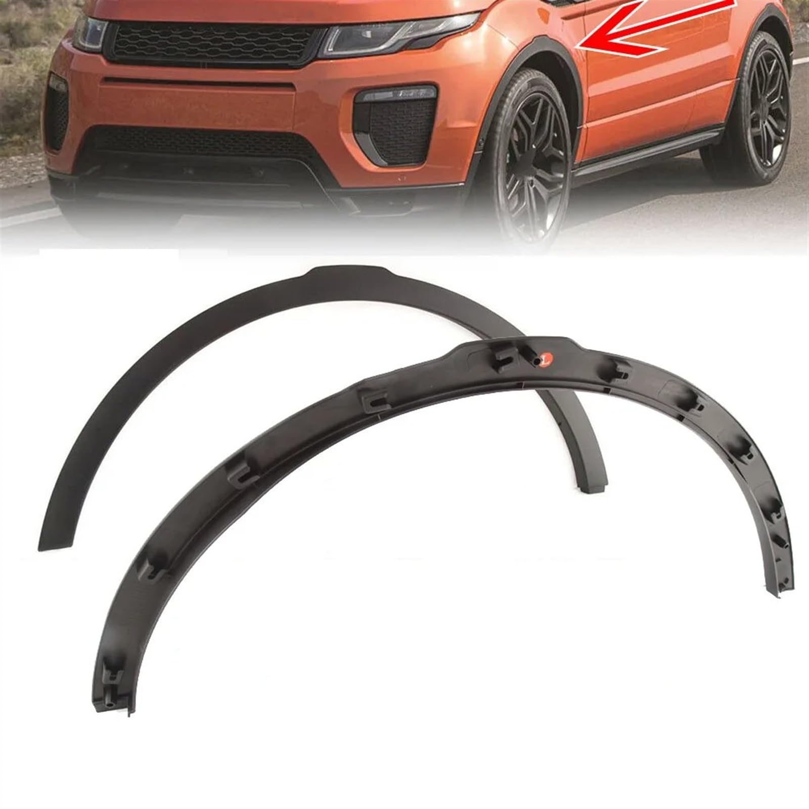 Auto Parafango Per Land Per Rover Per Range Per Rover Per Evoque 2012-2015 2016 2017 Ruota Anteriore Per Auto Passaruota Stampaggio Parafango Passaruota Trim Auto Parafanghi Paraspruzzi(Sono partiti)