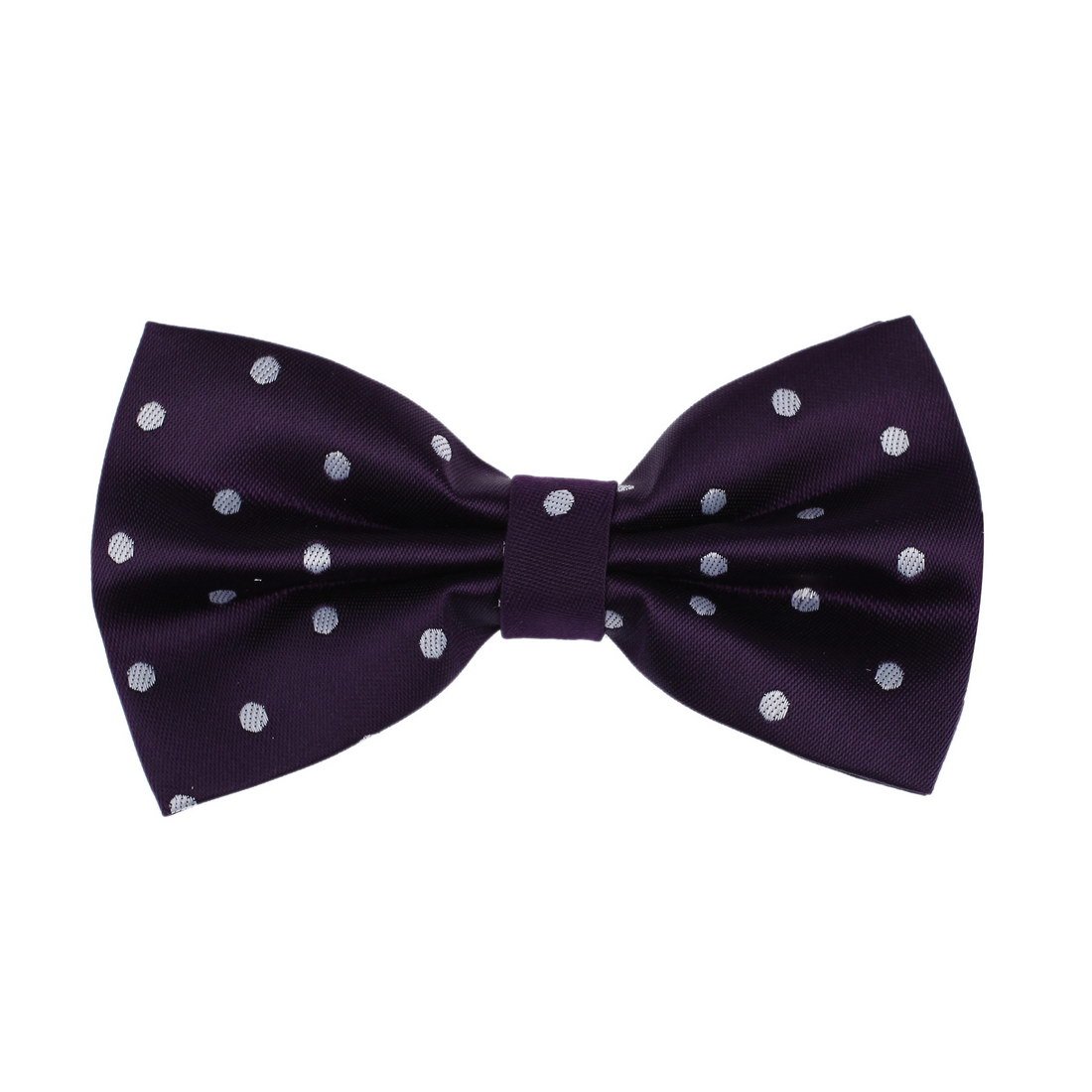 Dan Smith Indigo,White Bowties For Party Spotted Pre-Tied Bow Ties Polyster Cotton 25.6