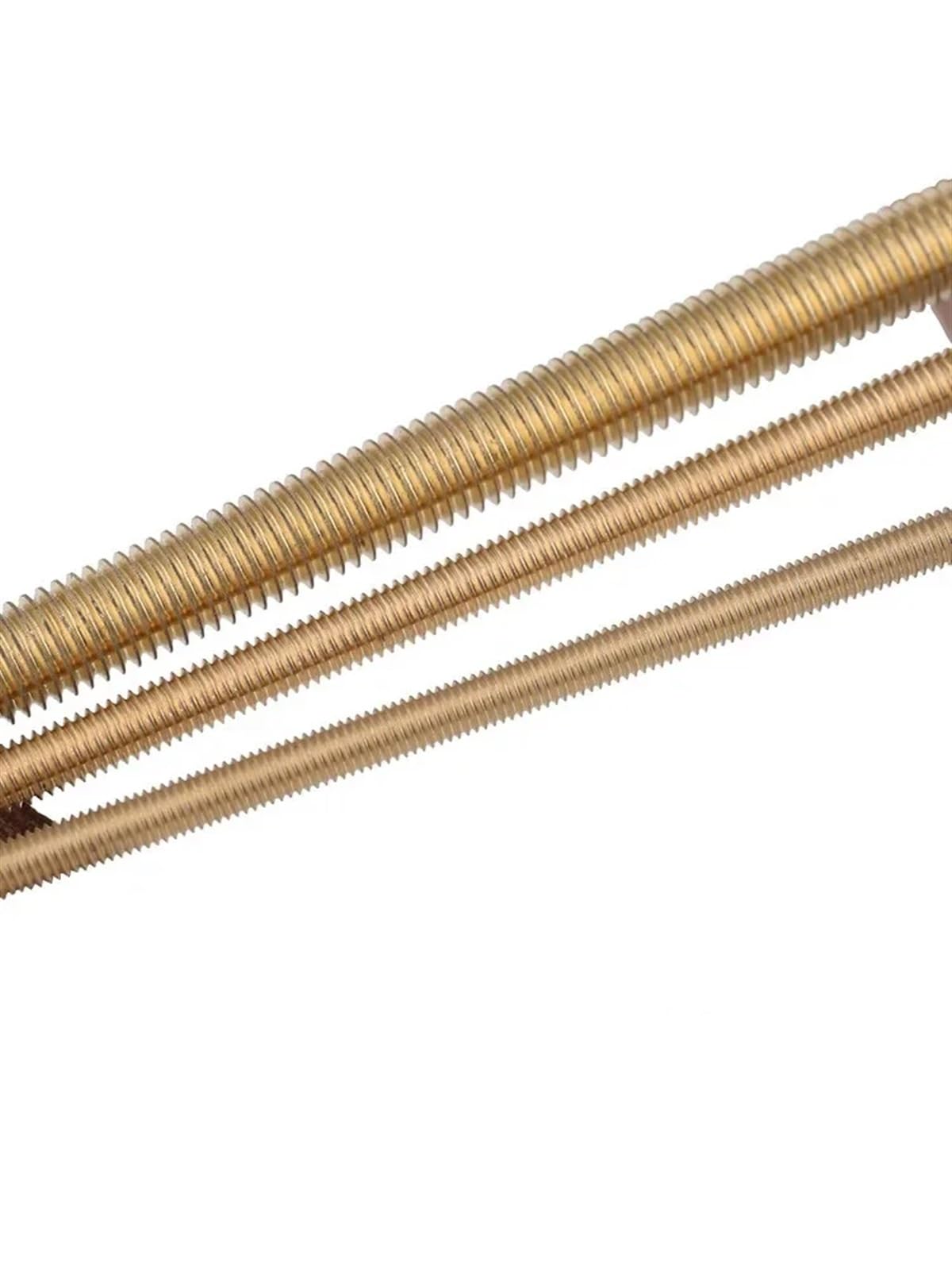 Gewindestange Messing Vollgewindestange Massive Allthread Stud Gewindestange M2 .5 M3 M4 M5 M6(10pcs,M4x250)