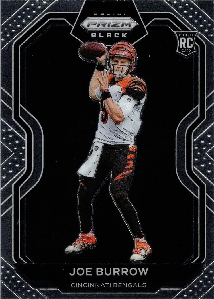 2020 Panini Chronicles Prizm Black Football #PB-1 Joe Burrow Rookie Card