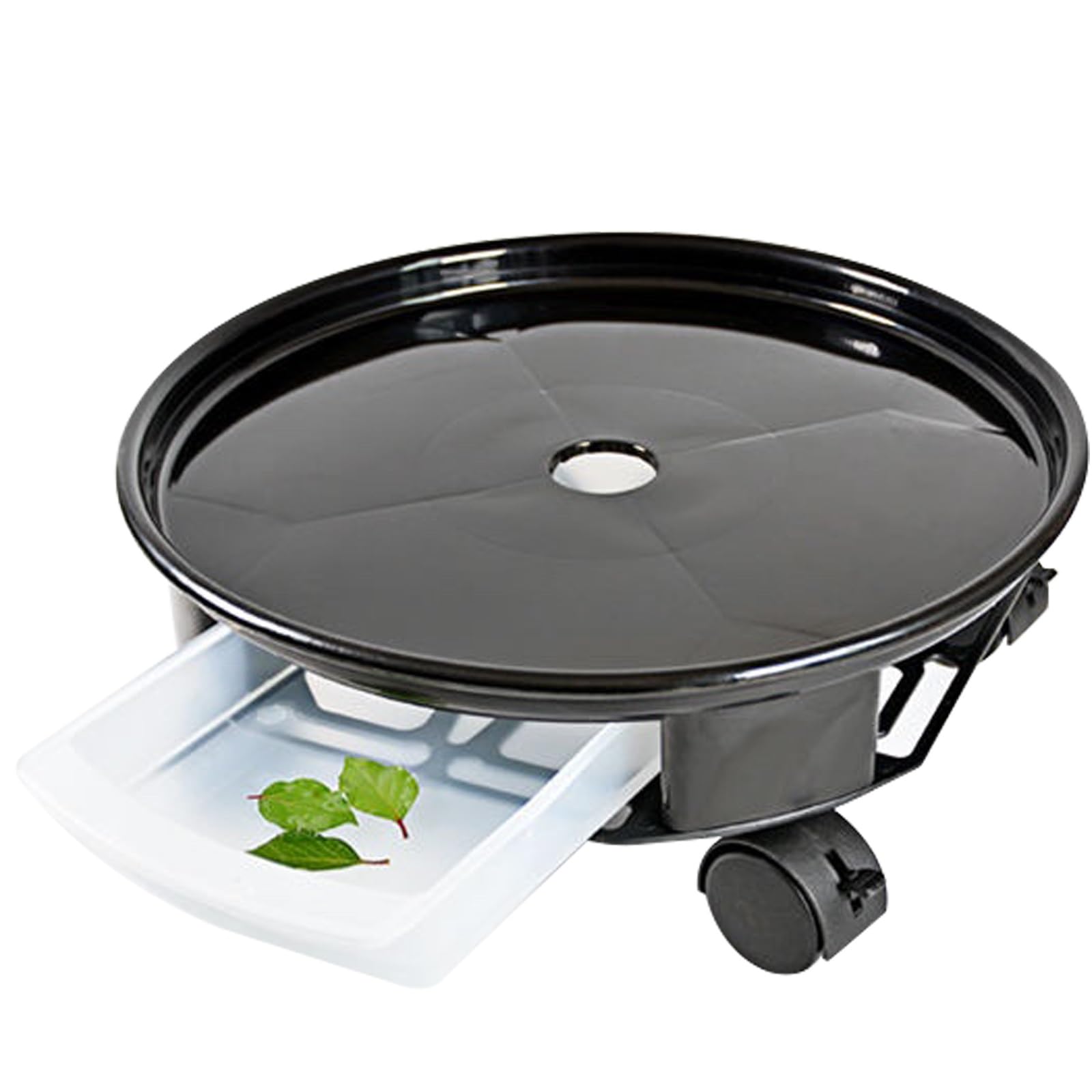 Plateau de plante à roulettes 36 cm plastique extérieur intérieur