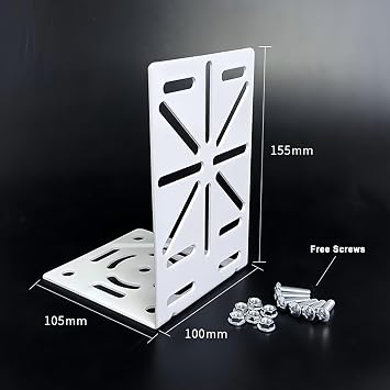 L-Shape Dome Camera Bracket Adapter,Universal Steel Vertical Ceiling Wall Mount Bracket Holder Wall Ceiling Mount Bracket for CCTV Surveillance Security Camera