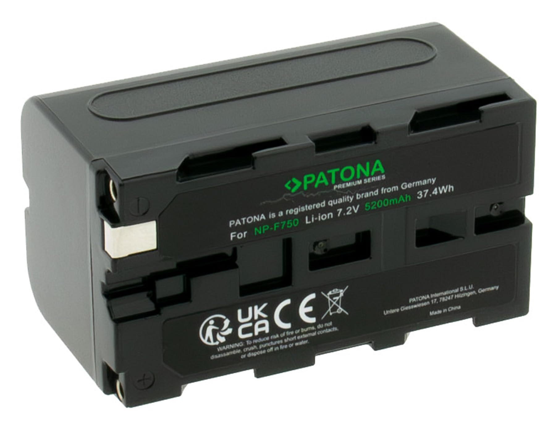 Batteria PATONA PREMIUM NP-F750 5200mAh Per Sony - Doppio Pack Con LED - Foto 9