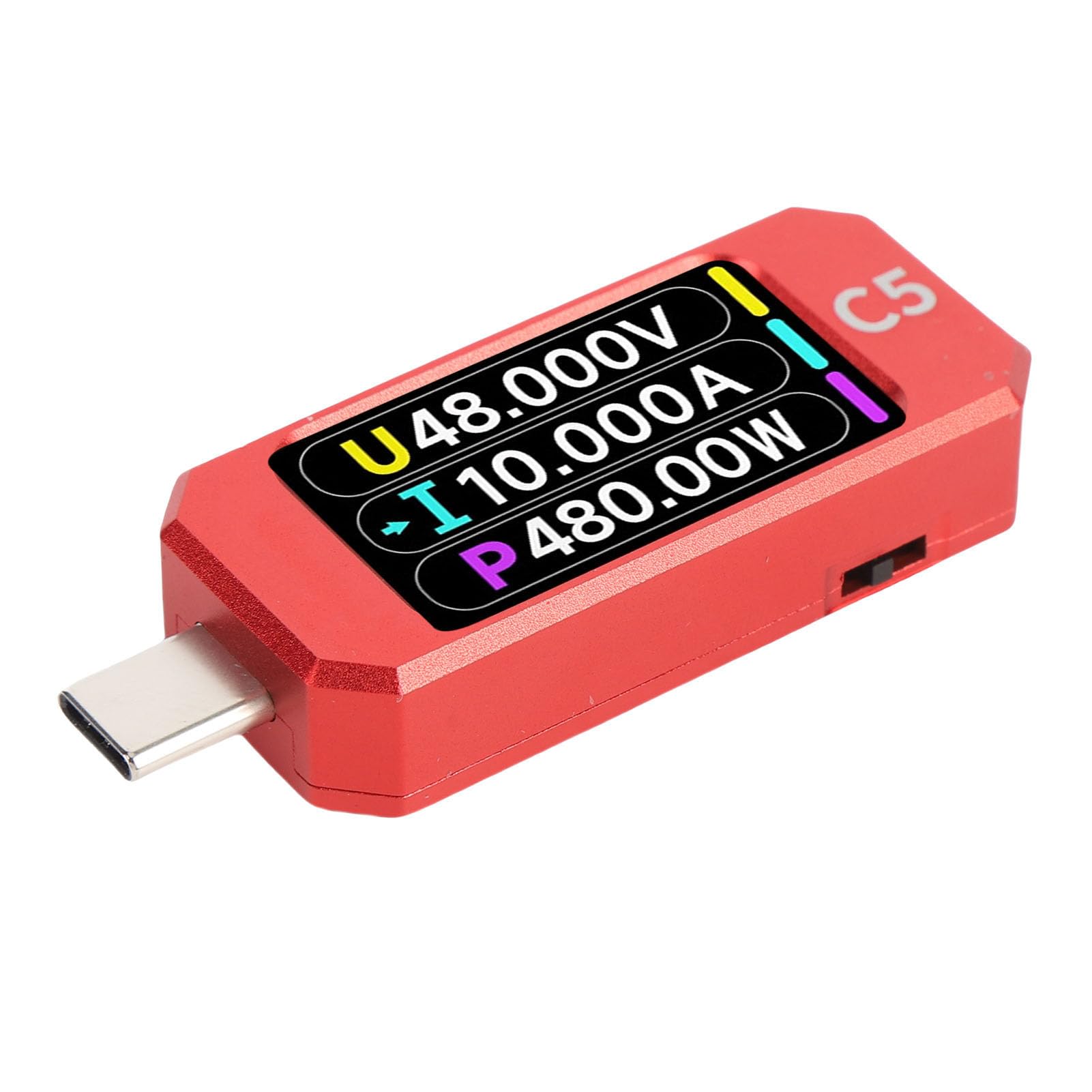 Tester typu C Kolorowy ekran IPS LCD Wielofunkcyjny tester napięcia i prądu do monitorowania napięcia