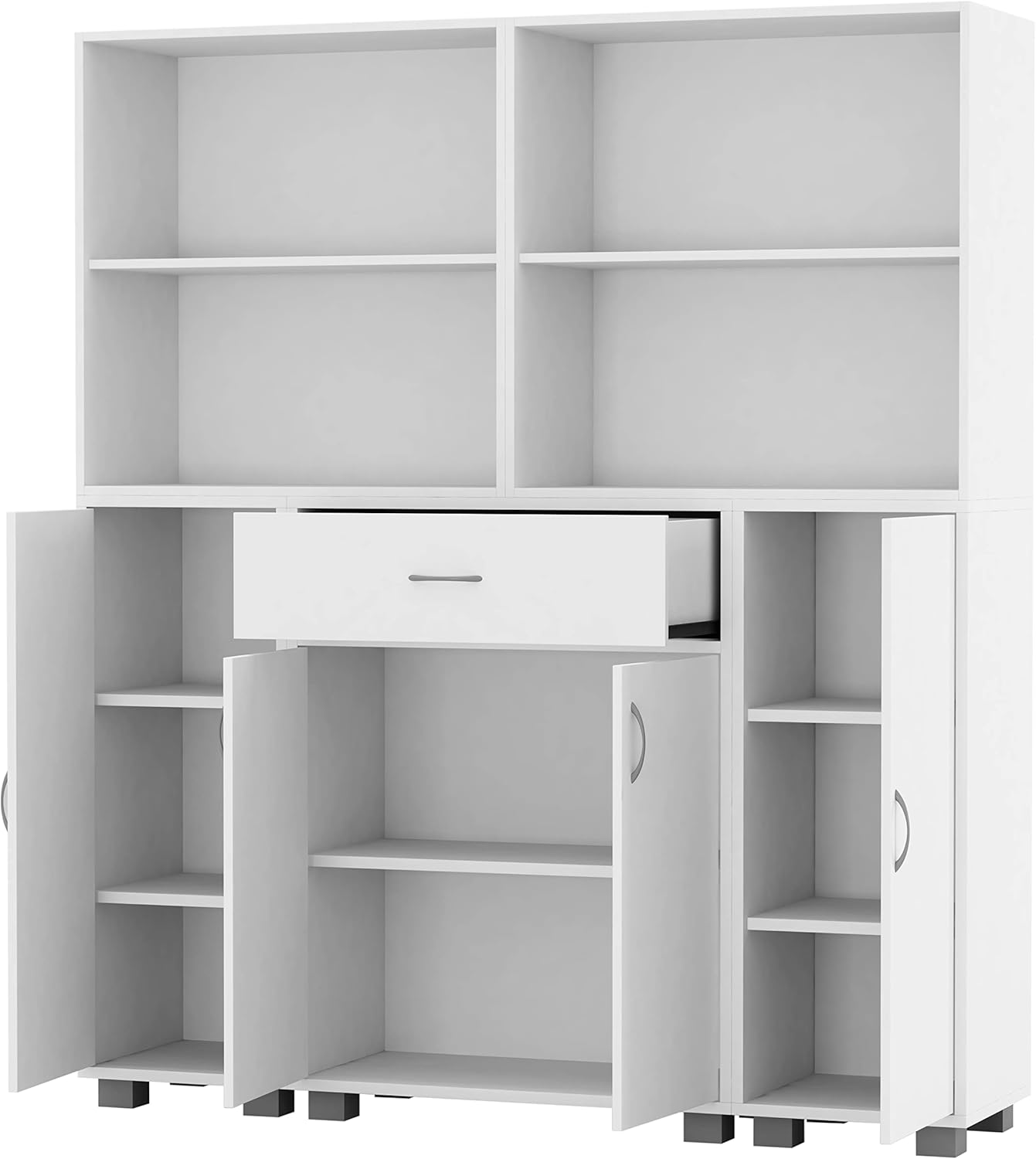 URBNLIVING Large Tall Freestanding Bookcase Bookshelf Shelving Cupboard