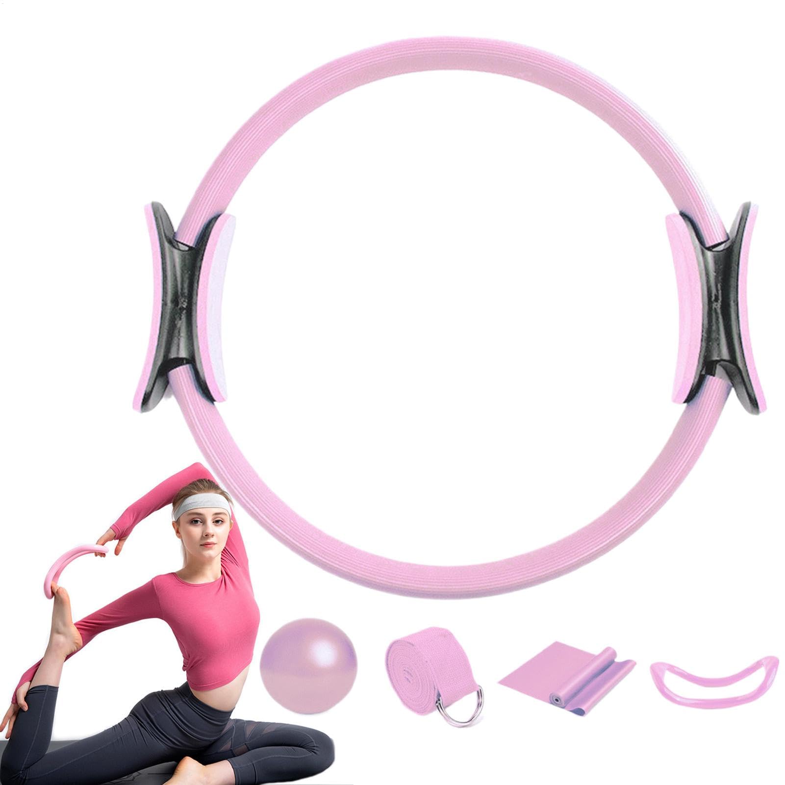 Set da pilates per la casa Better Me, Pilates Ring Set, 5 pezzi Pilates Essentials Kit, Pilates Cerchio Anello per gambe braccia e cosce perdita di peso