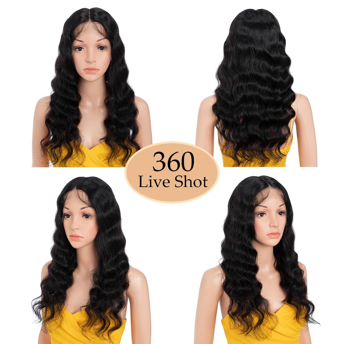 Lace Front Wigs Human Hair Loose Body 13x5x1 Lace Frontal Human Hair Wigs for Women 22inch 150% Density Glueless Brazilian Body Wave Real Human Hair Wig with Baby Hair Pre Plucked - Image 2