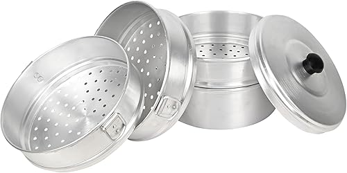 Miniatura 5 de Tabakh - Vaporizador momos de aluminio de 10 pulgadas, estándar, color plateado