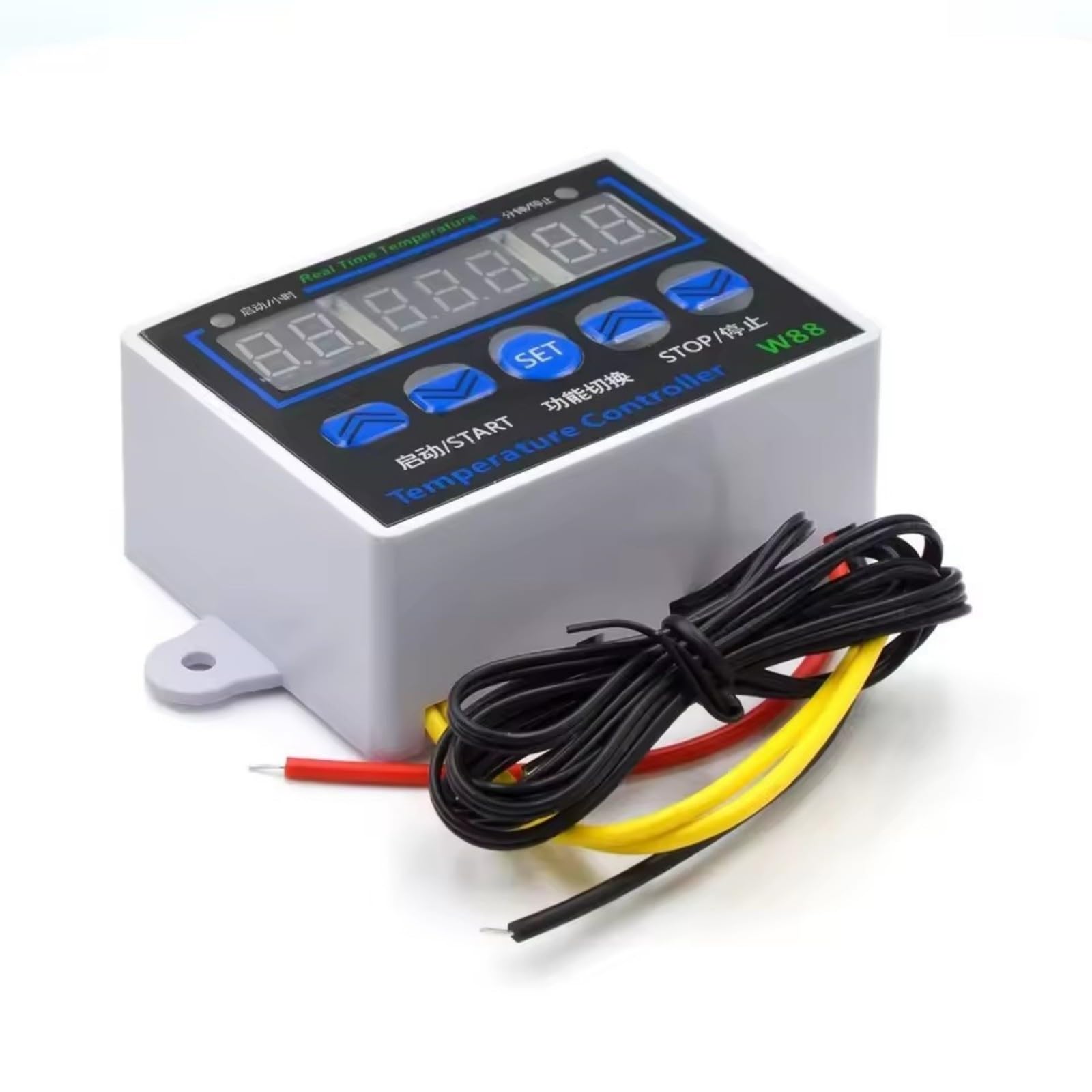 Accuracy Double Voltages Digital Thermostat for Heating Cooling Systems 12V / 220V Voltages Temperature Calibration Thermostat Controller