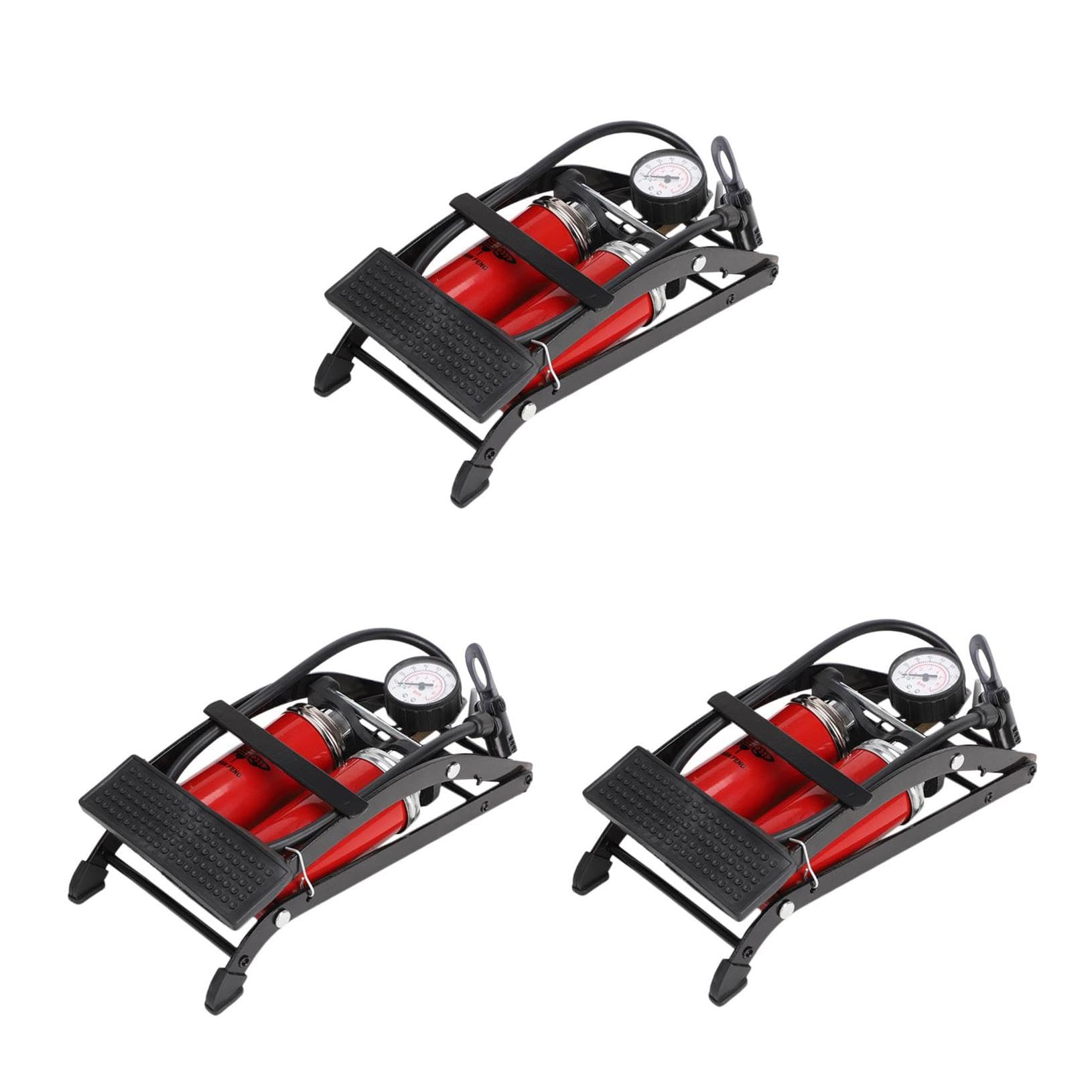 HEMOTON Fußpumpe Tragbarer Luftpumpe Fahrräder Pedale Luftdruck Pedal Luftpumpe Fahrrad Luftdruck