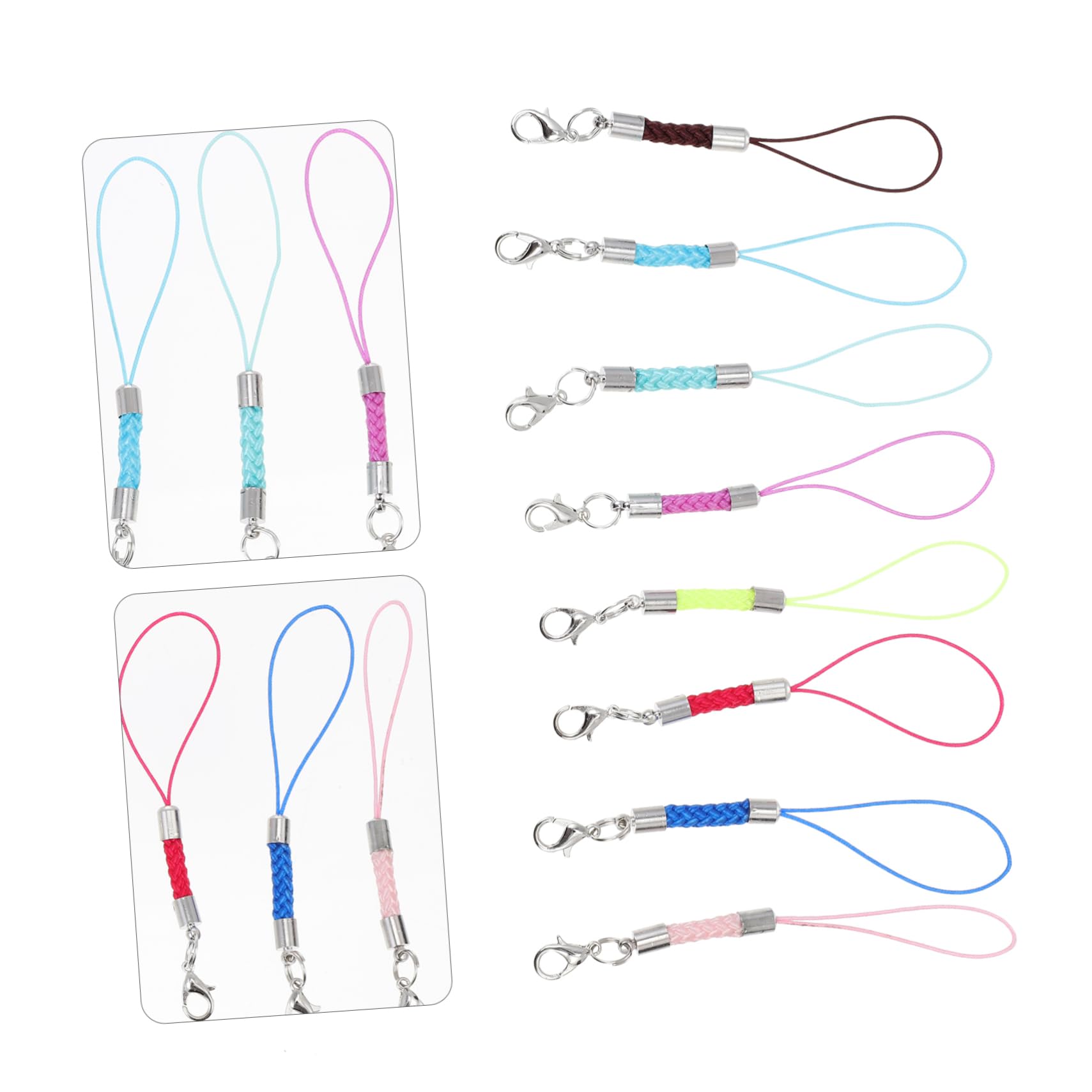 Gatuida 80 Pezzi Cordino Per Telefono Intrecciato Cellulari Fatti A Mano Cordino Per Cellulare Durevole Anti-Smarrimento Corda Per Appendere Decorazione Per Fotocamera Cordino Per